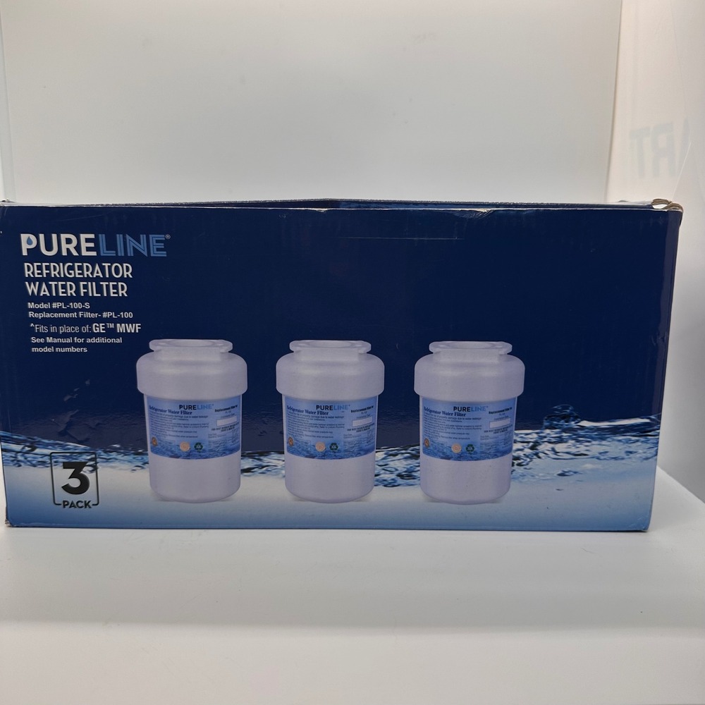 PURELINE Refrigerator Water Filter 2 Pack Model PL100S GE‎ MWF Replacement